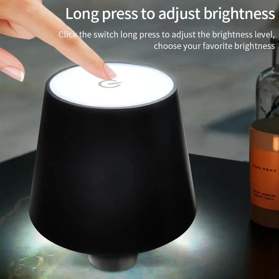 GGBEE Rechargeable LED Touch Table Lamp – 3-Color Dimmable LED Table Lamp Oasis Select