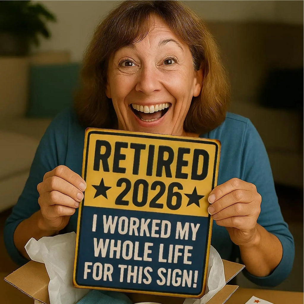 Retired Signs for Men Women Bright Long Lasting Photo Prop Keepsake Retirement Party Decoration for Home Bedroom Offices Cafes Oasis Select