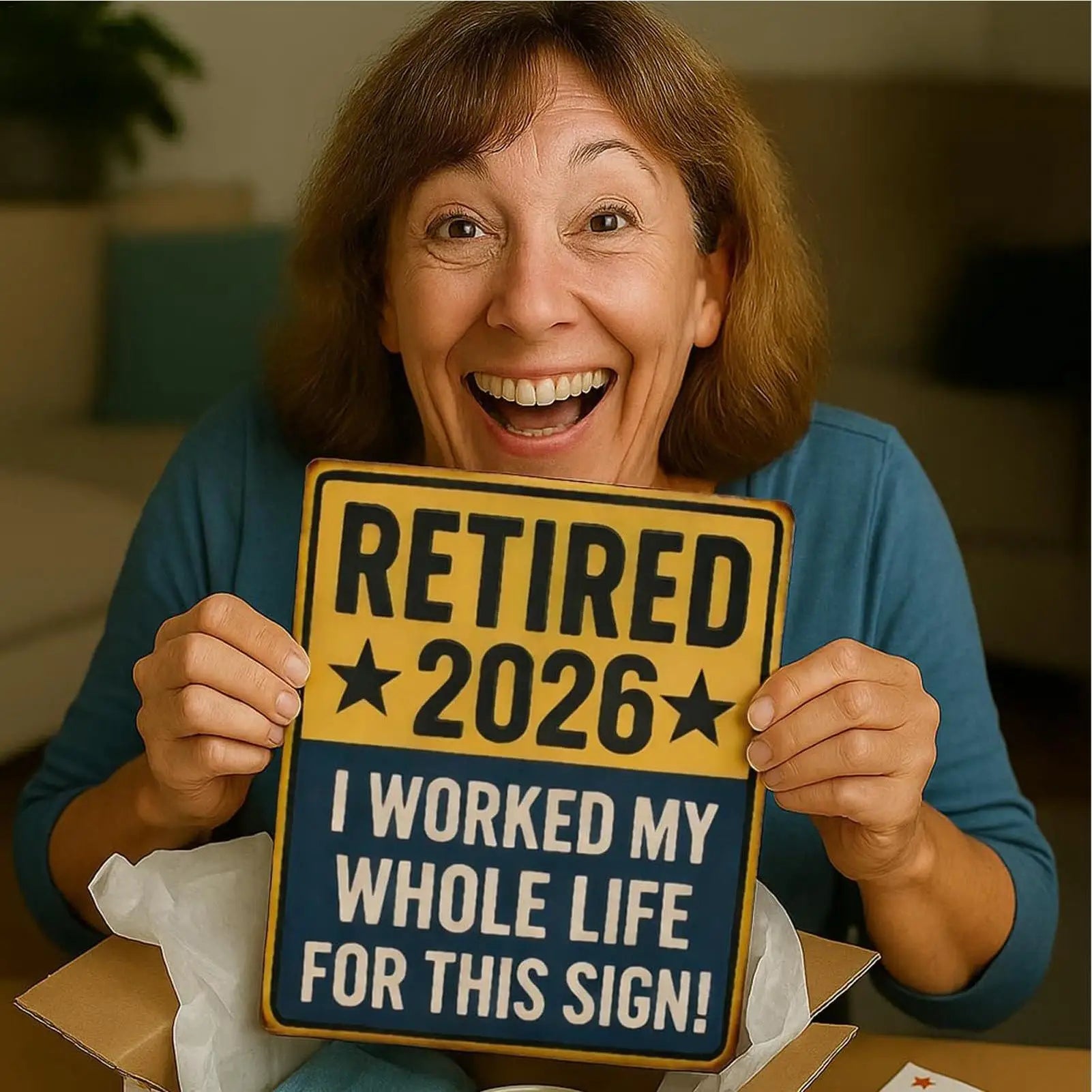 Retired Signs for Men Women Bright Long Lasting Photo Prop Keepsake Retirement Party Decoration for Home Bedroom Offices Cafes Oasis Select