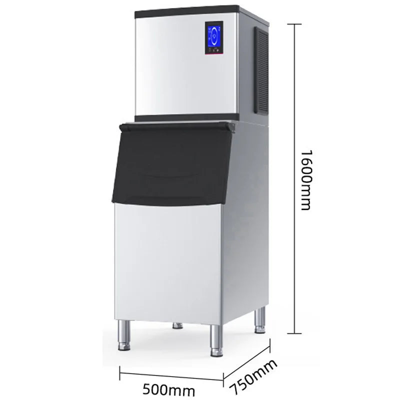 Commercial Ice Maker 250KG/Day | 50KG Bin | Self-Cleaning