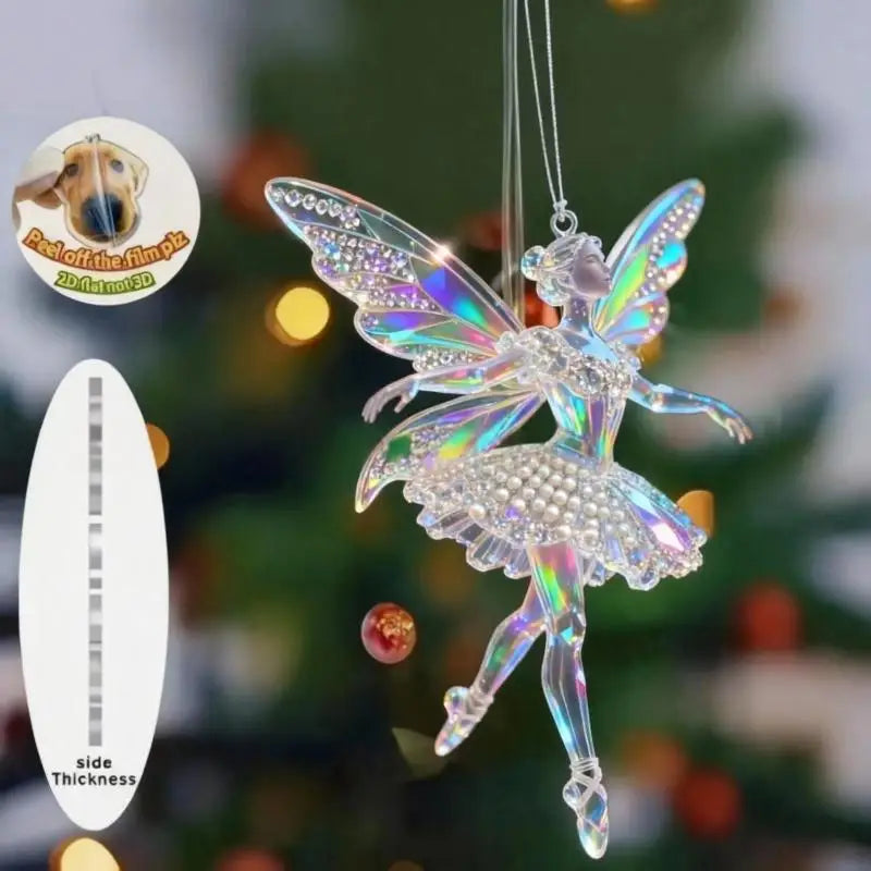 Sparkling Ballerina Acrylic Pendant | Car & Christmas Ornament