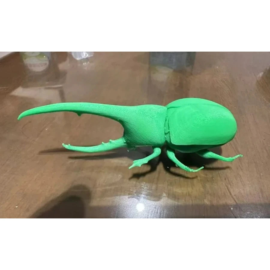3D Printed Hercules Beetle Model - Realistic Dynastes Heracles Figurine, Insect Collectible for Education & Desk Decor Gift Oasis Select green