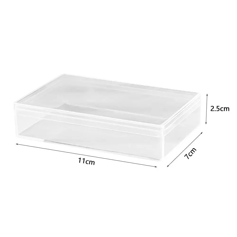 Thickened Acrylic Storage Box Rectangular Transparent Box Multisize Food Candy Storage Container Protection Showcase Packing Box Oasis Select 11x7x2.5cm