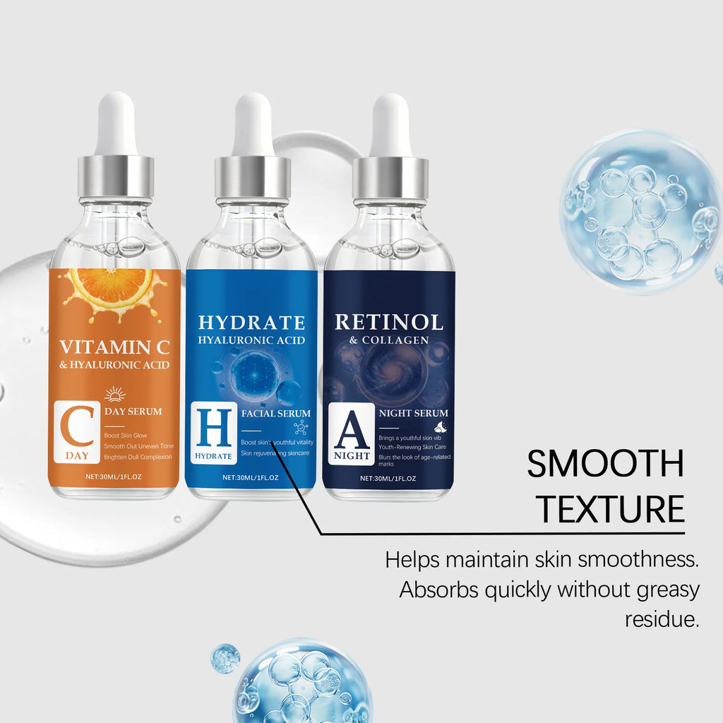 Hyaluronic Acid, Retinol & Vitamin C Face Serum 30ml Face Serum Oasis Select