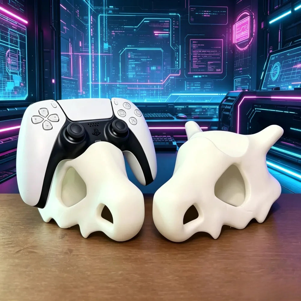 3D Printed Cubone Skull Controller Stand Cute Anime Game Holder Stable Display Dock For PS5 DualSense Gaming Room Decor Gamer Oasis Select