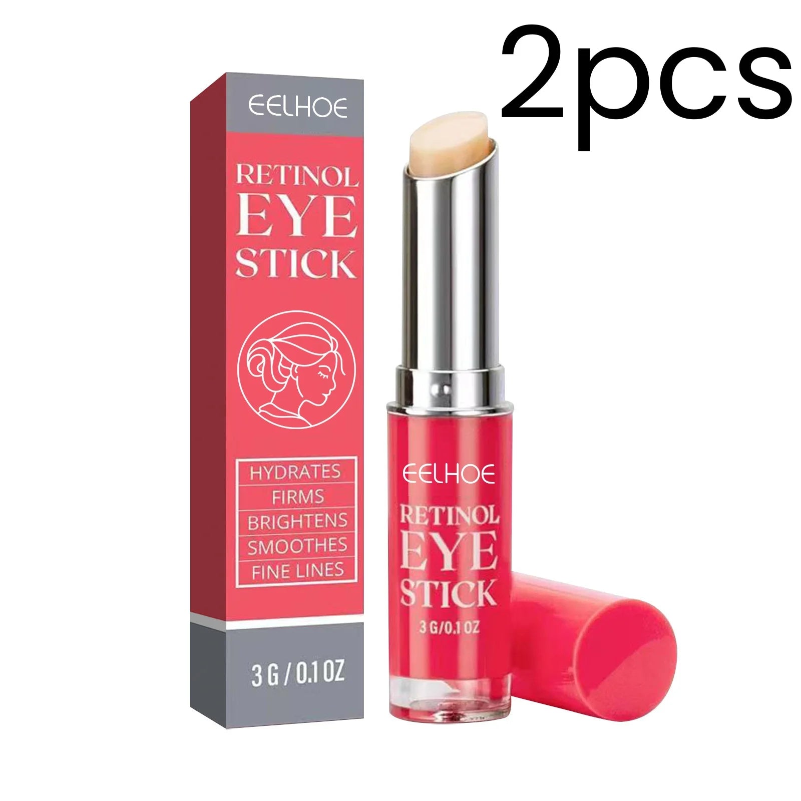 EELHOE Retinol Eye Stick Prevents Dry Skin Smooth Revitalizes Hydrates Eyes Deeply Nourishing Gentle Dark Circle Corrector Stick Oasis Select 2pcs