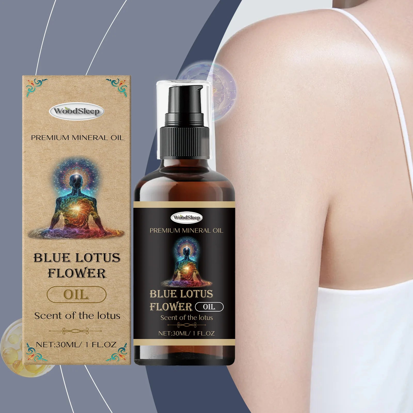 WOODSLEEP Blue Lotus Essential Oil – Aromatherapy & Body Care Aromatherapy Essential Oil Oasis Select