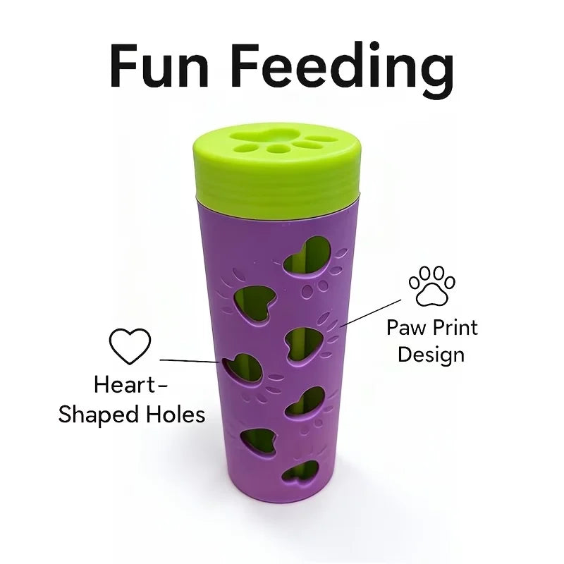Interactive Detachable Pet Slow Feeder Bite Resistant Treat Dispenser Durable Chew Toy for Dogs and Cats Indoor Outdoor Use Oasis Select