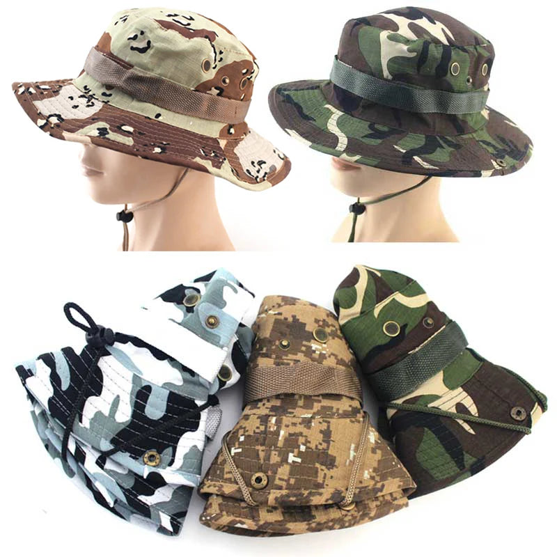 Camouflage Boonie Hat | Outdoor Fishing & Camping Sun Hat