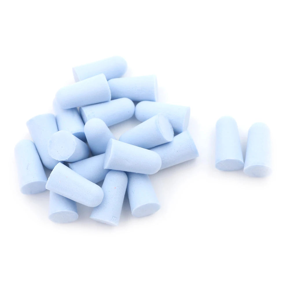20pcs Universal Ultra Soft Foam Earplug Noise Cancelling Rebound Ear Plugs For Sleeping Snoring Work Loud Sound Reduction Oasis Select 0 Blue
