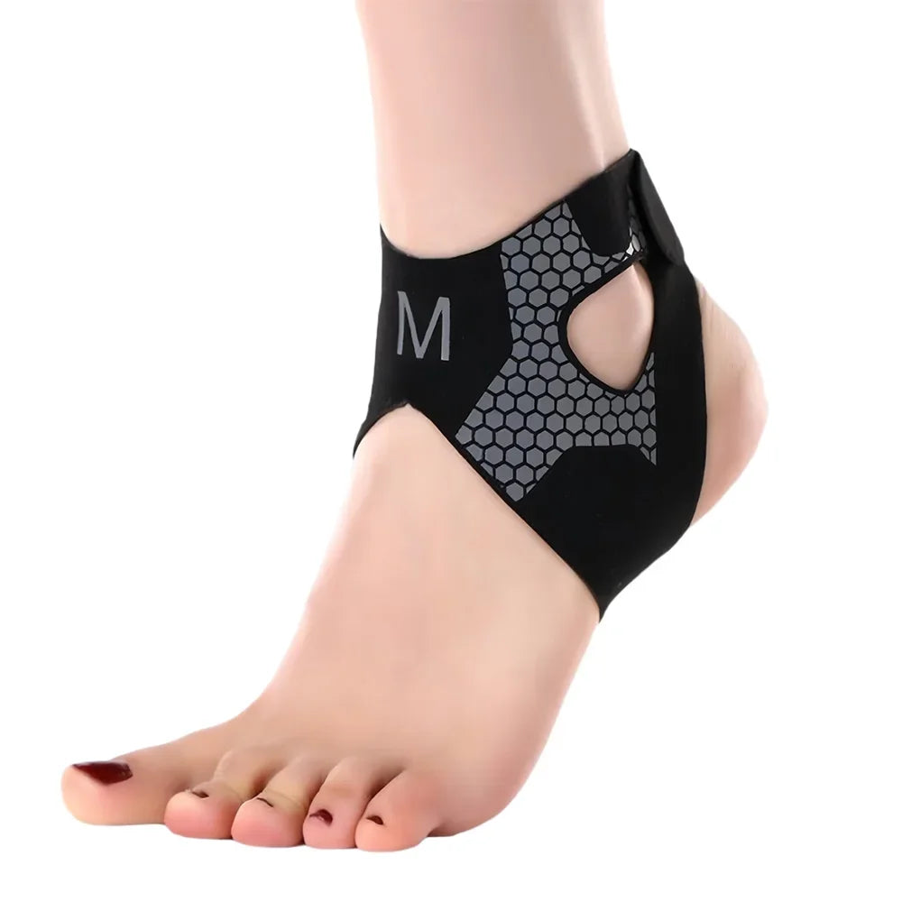 1-10pcs S/M/L Lightweight Breathable Ankle Brace Adjustable Strap Wrap Sports Injury Protection for Gym Sprain Prevention Oasis Select Black-M 10PCS