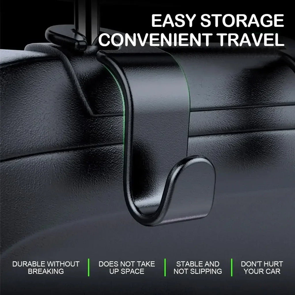 Front Seat Headrest Hook Car Seat Hook Multifunctional Car Clips Storage Rack Auto Fastener Hangers Interior Accessories Oasis Select