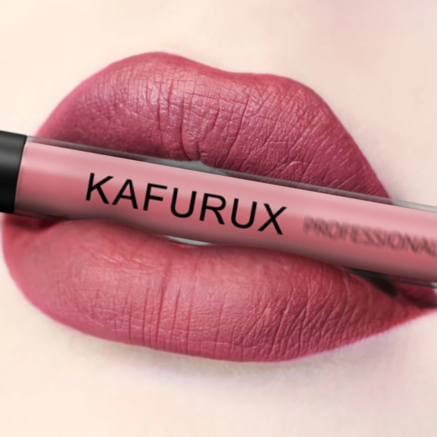 KAFURUX Matte Liquid Lipstick – Velvet, High Pigment, Waterproof