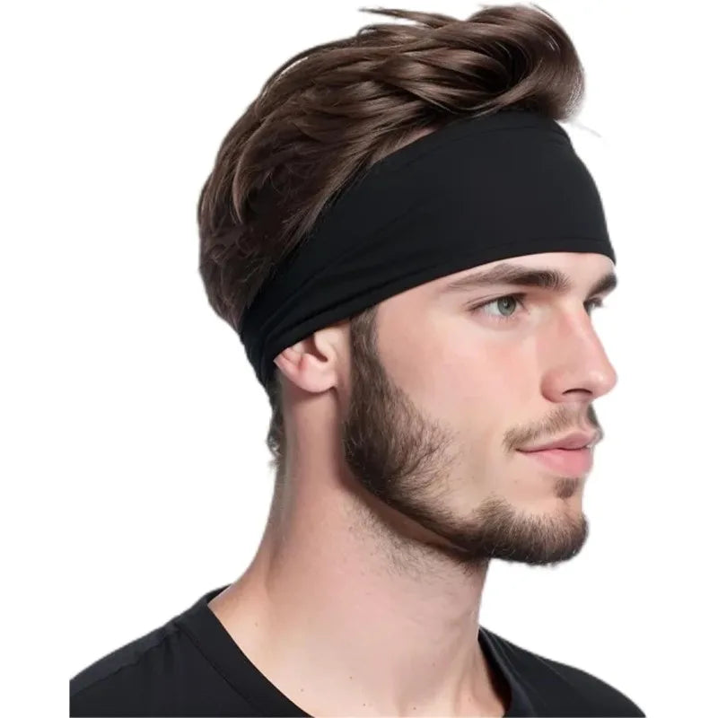 Sport Headband Fitness Sweat Bandage Head Hair Band Tennis Yoga Absorb Sweat Head Band Basketball Running Sweatband Women Men Oasis Select