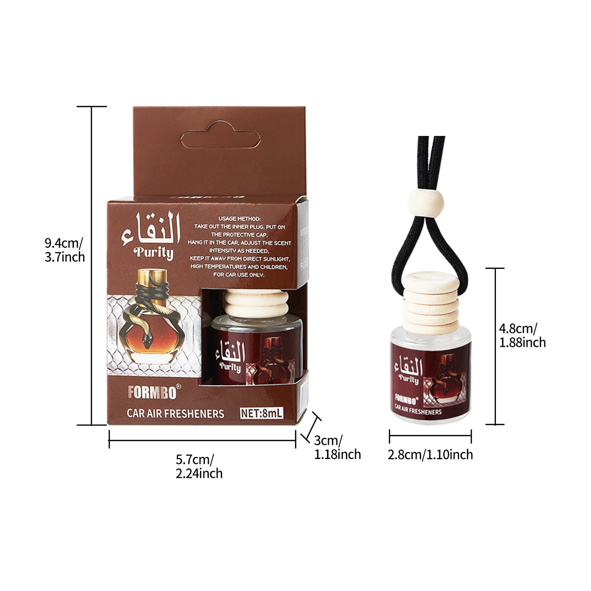 Long-Lasting Car Air Freshener – Essential Oil Fragrance Car Air Freshener Oasis Select