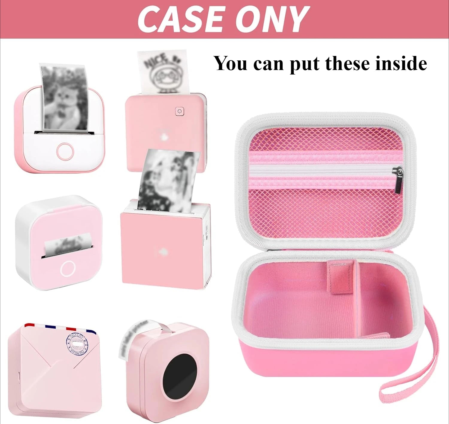 Printer Storage Case for Memoking T02 & Phomemo M02 Series
