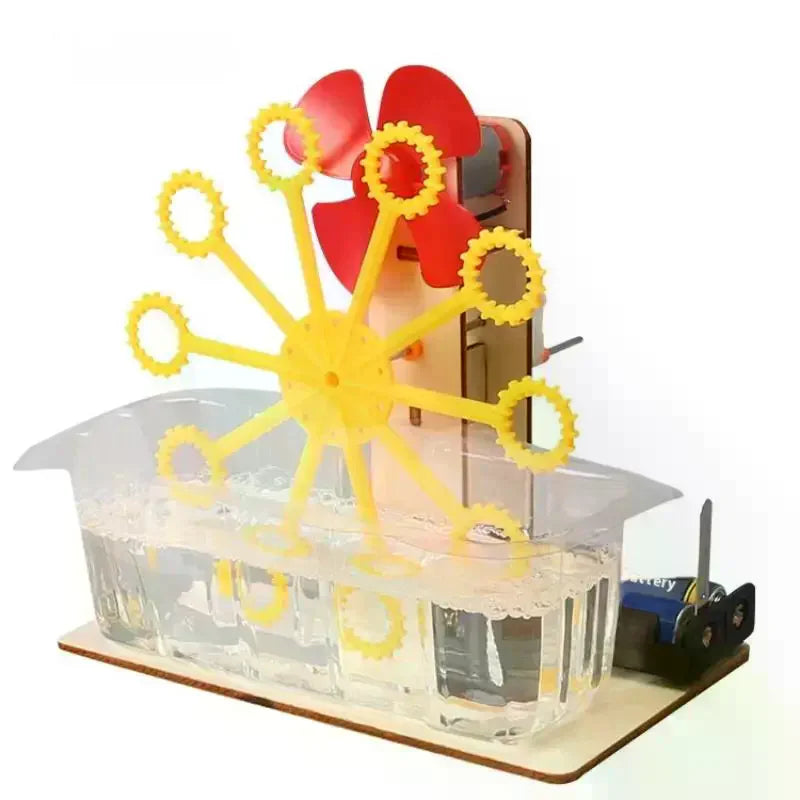1 Set Children's DIY Handcrafted Assembly Models Puzzle Toy Educational Bubble Machine Toys Kids Gifts Oasis Select