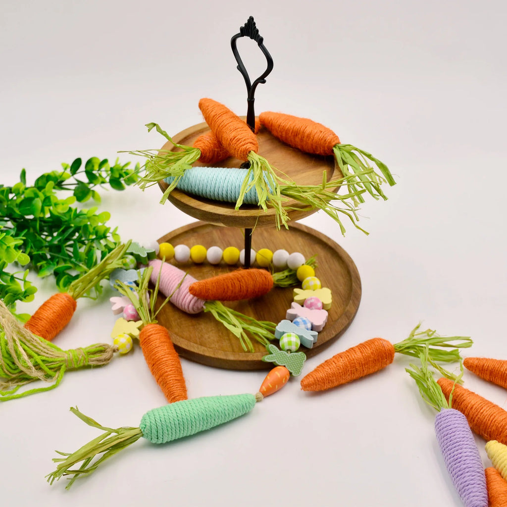 Easter Carrot Tray Decoration Twine Decoration Scene Layout Oasis Select
