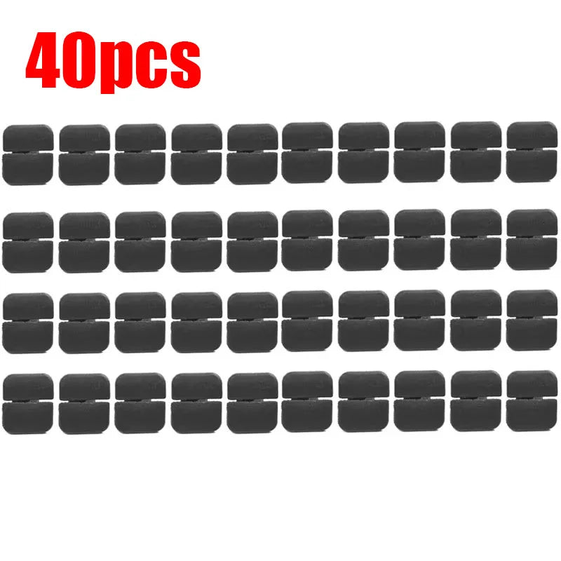 10/20/40/60pcs Car Hood Soundproof Cotton Clip Black Cotton Clip Car Exterior For VW Polo Tiguan Passat Leon 2 Skoda Octavia 2 Oasis Select 40pcs