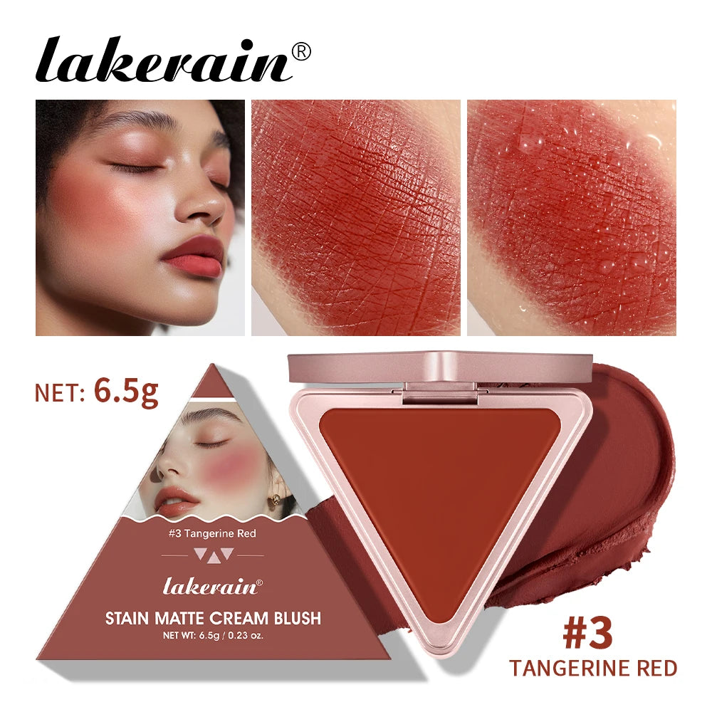 Matte Satin Cream Blush Long Wearing Brightening Control Oil High Pigment Cosmetic Higher Standard Makeup Natural Pink Oasis Select