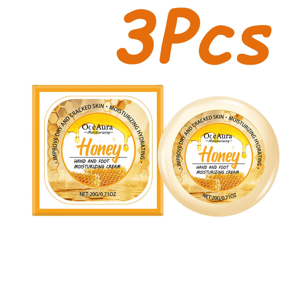 OceAura Honey Hand & Foot Cream – Moisturizing, 20g Hand & Foot Cream Oasis Select 3 x 20g Boxed