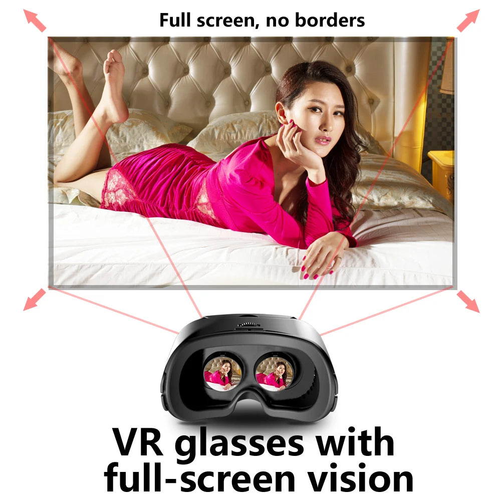VRG PRO X7 3D VR Headset for iPhone & Android – 120° FOV