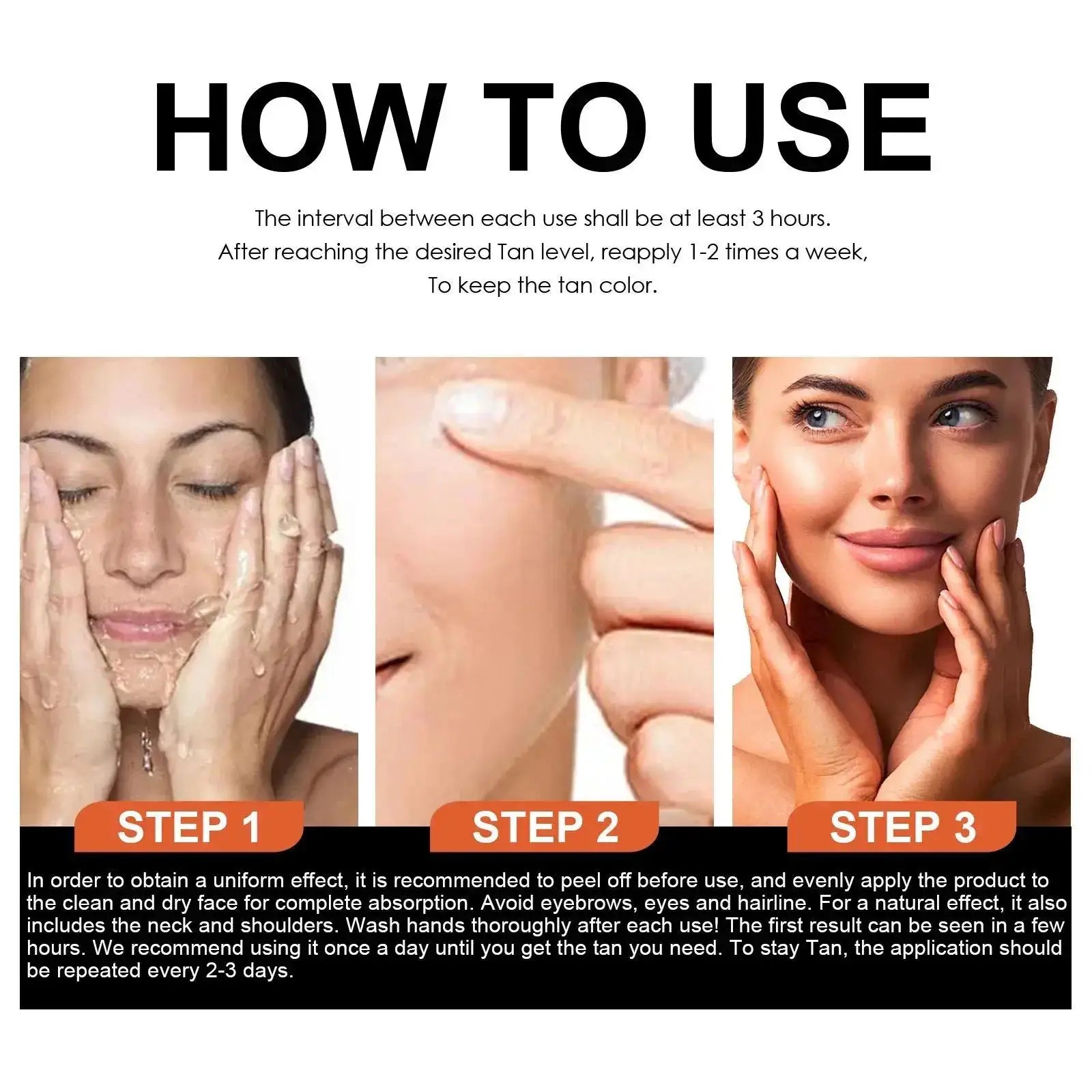 EELHOE Tanning Cream Face Body Long Lasting Bronzer Skin Tanner Suntan Protect Radiation Nourishing Natural Self-Tanning Lotion Oasis Select
