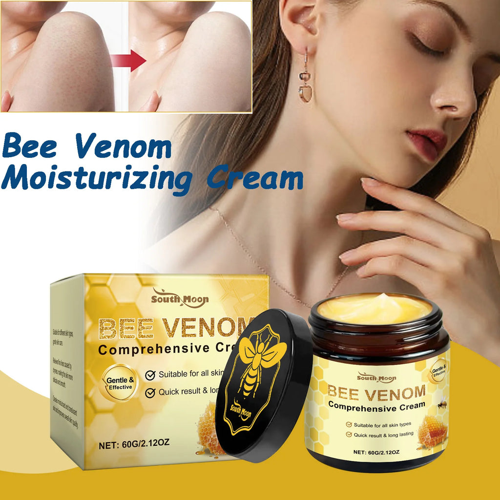 Bee Venom Skin Moisturizer Nourish Dryness Skin Anti Cellulite Firming Brightening Smoothing Body & Face Care Creams Non-Greasy Oasis Select