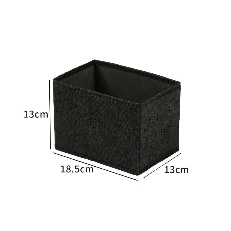 Clothes Organizer Storage Box Underwear Bra Socks Cabinet Drawer Organizer T-Shirt Storage Basket Wardrobe Storage Organizers Oasis Select S Black