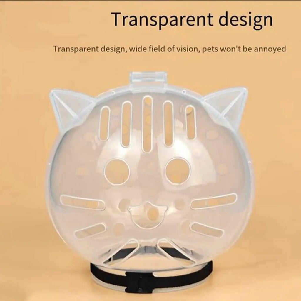 Cat Bubble Muzzle Breathable Sturdy Muzzle Mask Cat Head Cover Space Hood Protective Helmet Anti-bite Pet Grooming Supplies Oasis Select