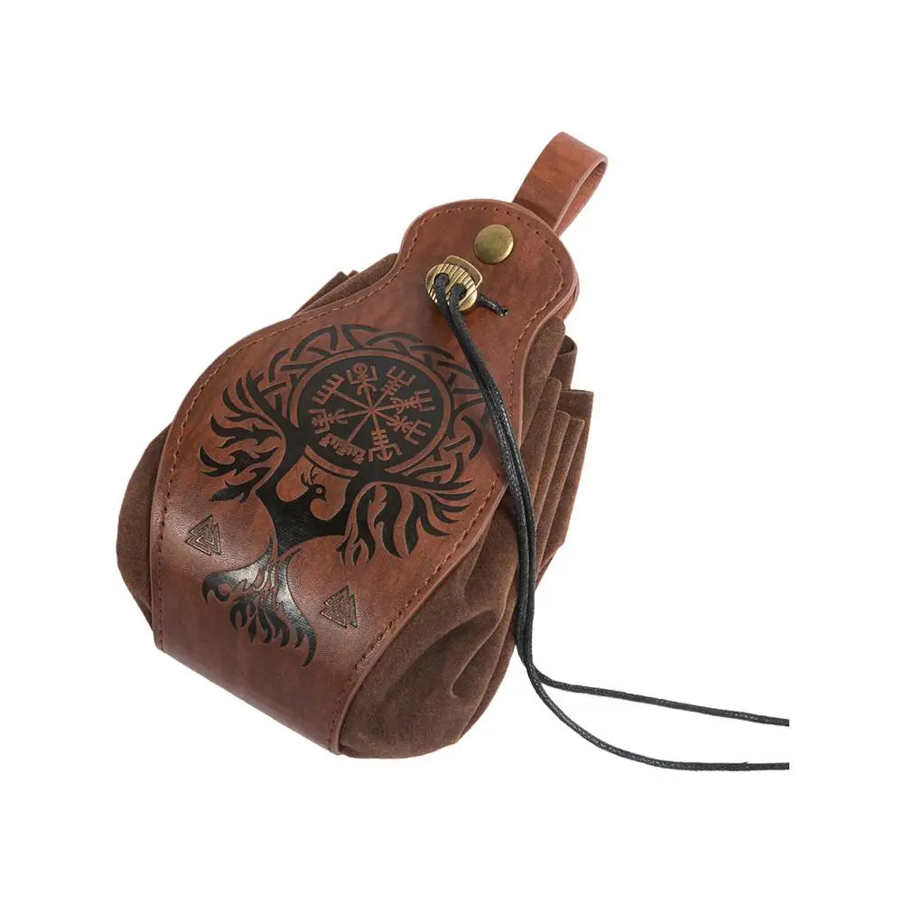 PU Leather Celtic Dice Bag Pouch | D&D RPG LARP Medieval Gift