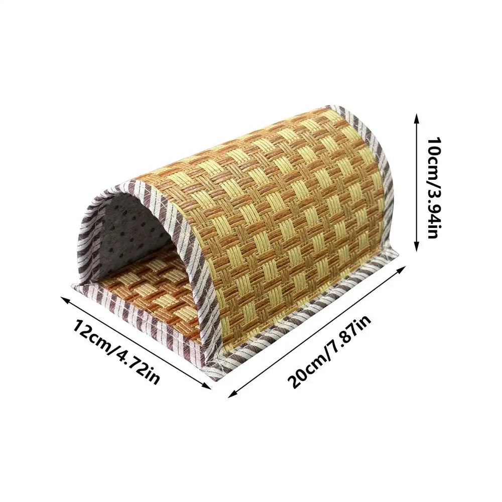 cooling Hamster Bed Breathable Wear Resistant Pet Cave Nest Weave Cooling Mat Hiding House Cage Hamster Habitat House Bed Oasis Select M