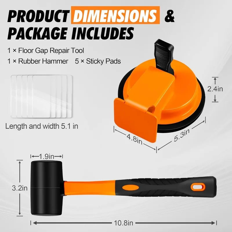 JUSTINLAU Wooden Floor Installation Tools Rubber Hammers Ceramic Tile Joint Special Tools Floor Installation Tools hand tool Oasis Select