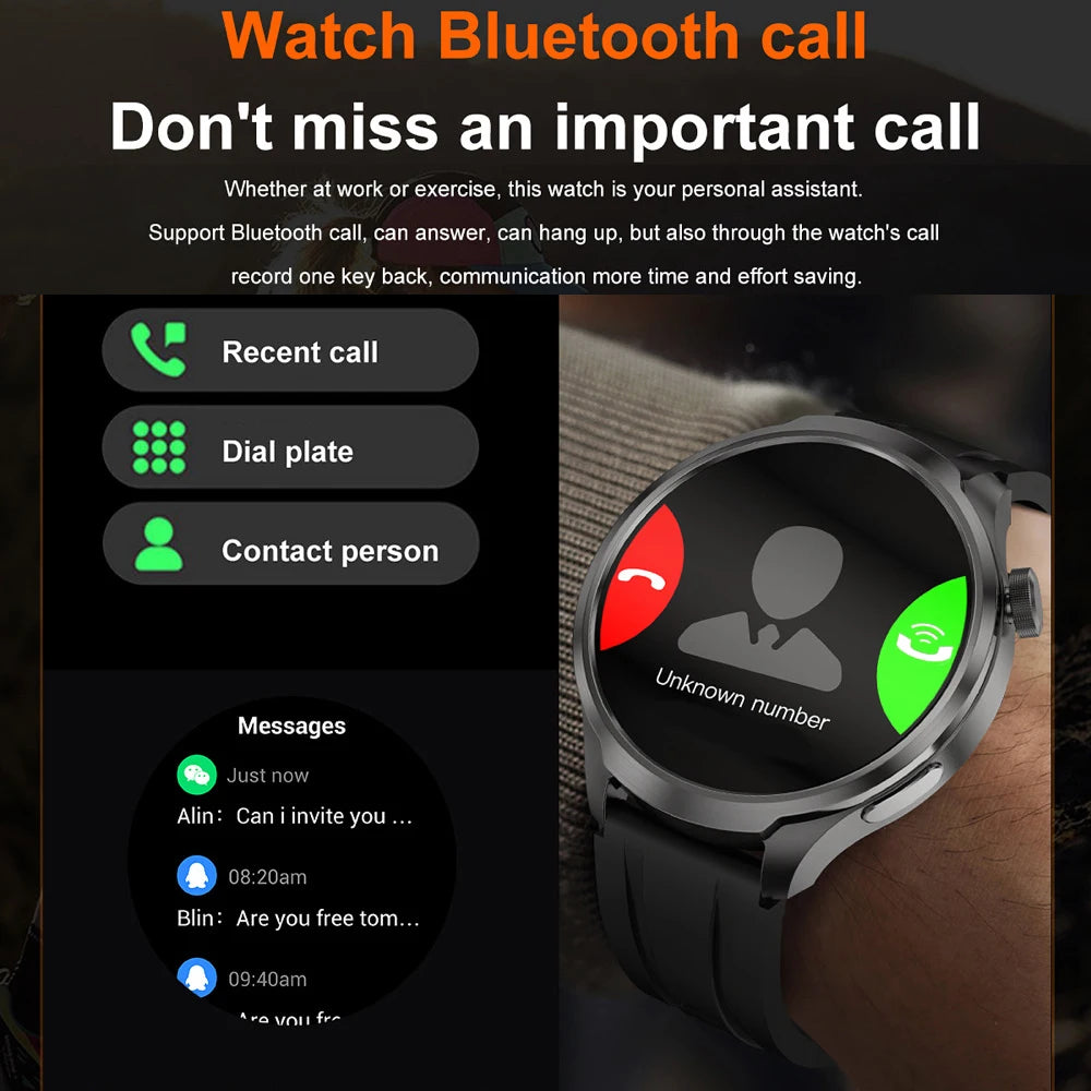 Outdoor Smart Watch Men Blue Tooth Call Compass GPS NFC Smartwatch Sports Information Push Waterproof Heart Rate Health Monitor Oasis Select