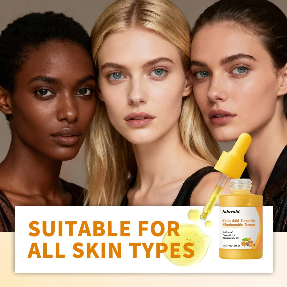 Kojic Acid Turmeric Serum Niacinamide Glow Capsules Brightening Hydration Balancing Skin Barrier Soothing Troubled Facial Care Oasis Select