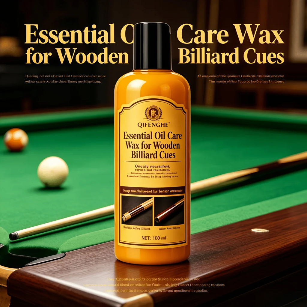Billiard Cue Wax – Essential Oil Wood Polish & Restorer Cue Care Wax Oasis Select