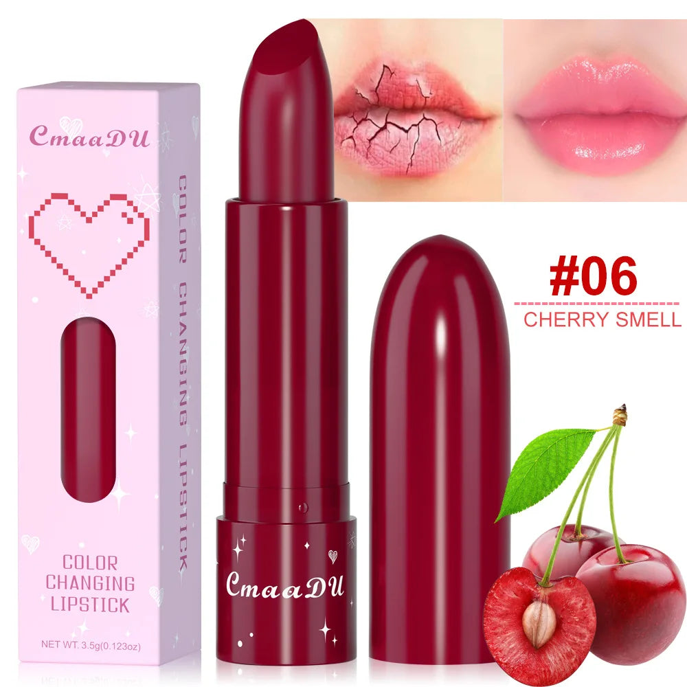 CmaaDu 6-Color Changing Lipstick – Fruit Tinted Lip Balm