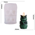 3D Pupil Light Owl Plaster Silicone Mold DIY Owl Creative Ornaments Aroma Candle Silicone Mold Oasis Select MC-272
