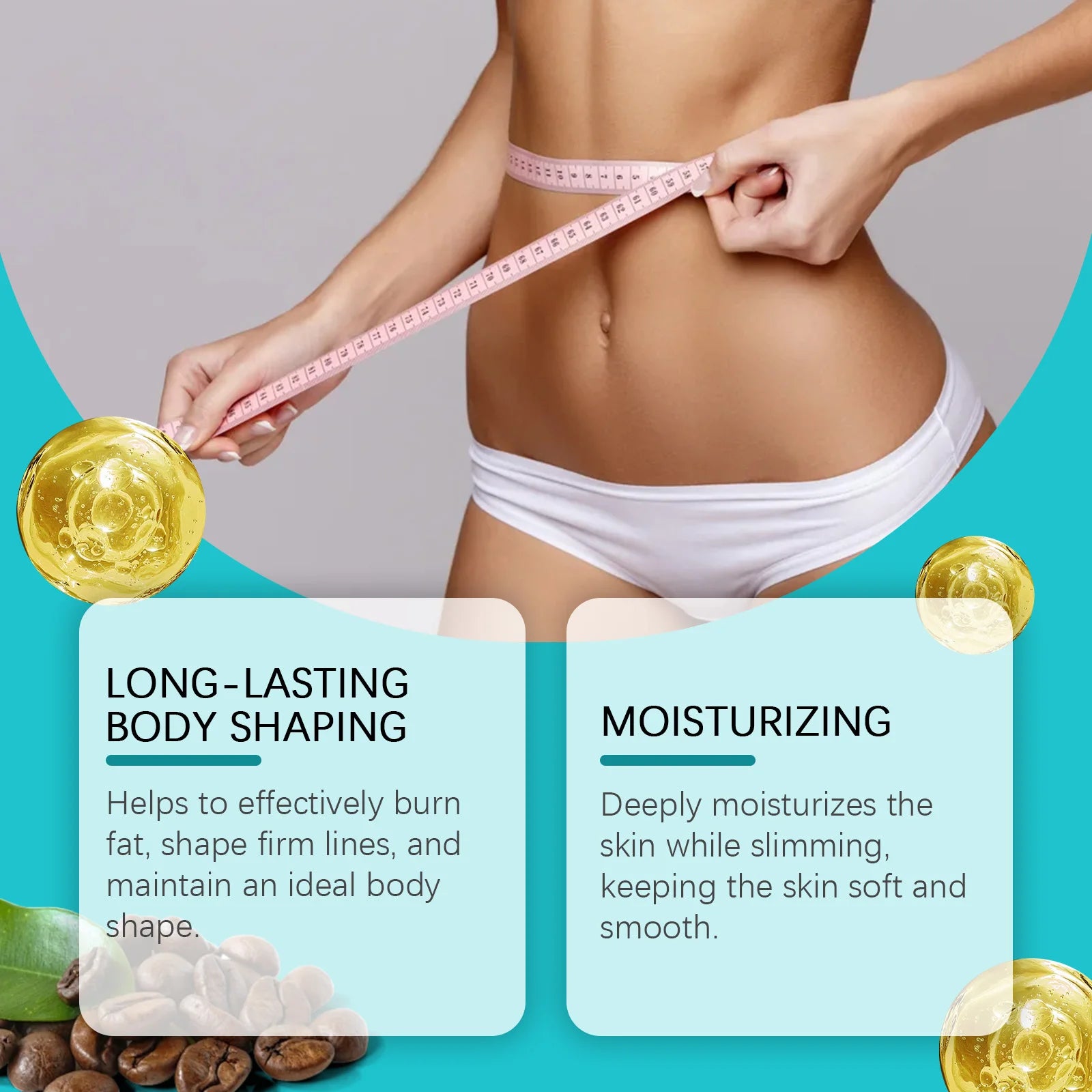 OceAura Coffee Body Firming Cream – Sculpting Lotion 60g