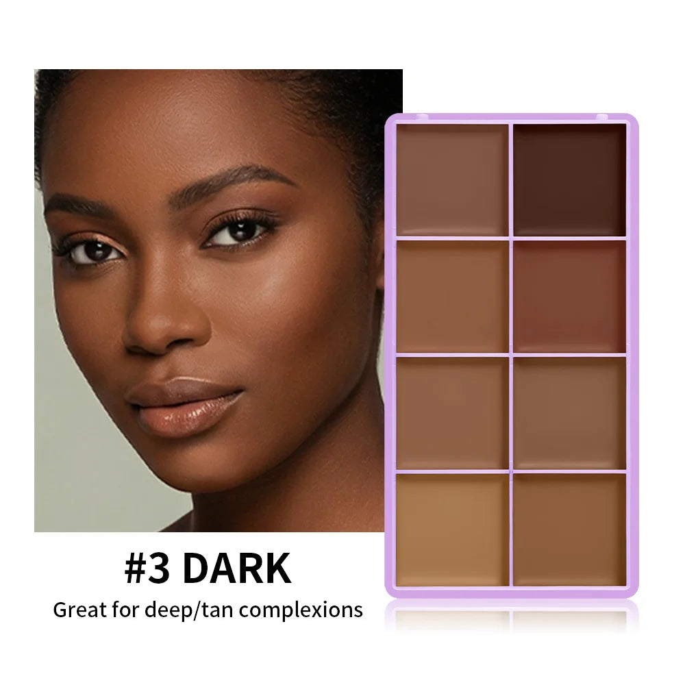 Matte Cream Concealer Palette Long-Lasting Moisturizing Full Coverage Fade Dark Circles Tattoos Cream Concealer Korean Makeup Oasis Select 03