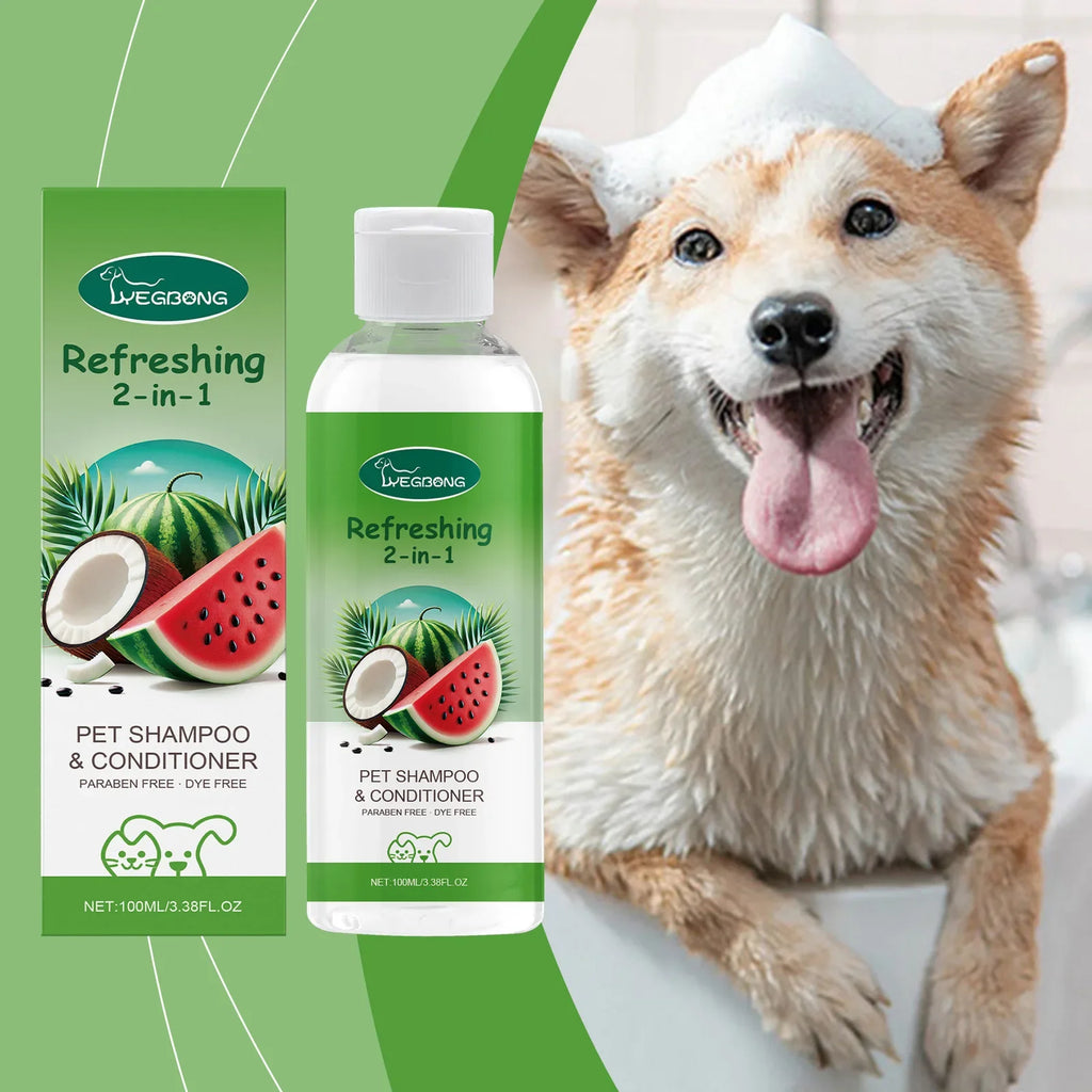 YEGBONG 2-in-1 Pet Shampoo Conditioner for Dog Moisturizing Hypoallergenic Long-Lasting Scent Coat Care Cleansing Bath Liquid Oasis Select