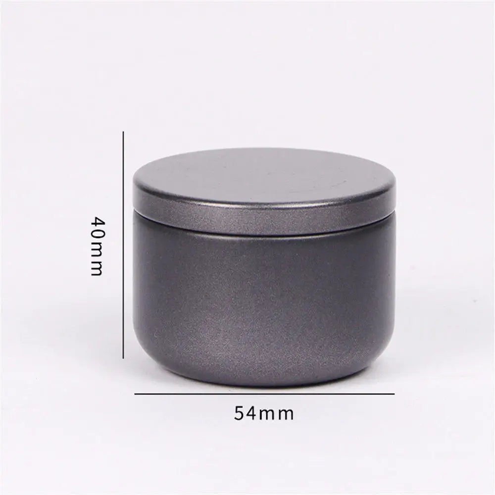 Portable Solid Color Mini Tin Box Tea Sealed Jar Packing Boxes Jewelry Candy Small Storage Can Coin Earring Headphones Gift Case Oasis Select Round Silver