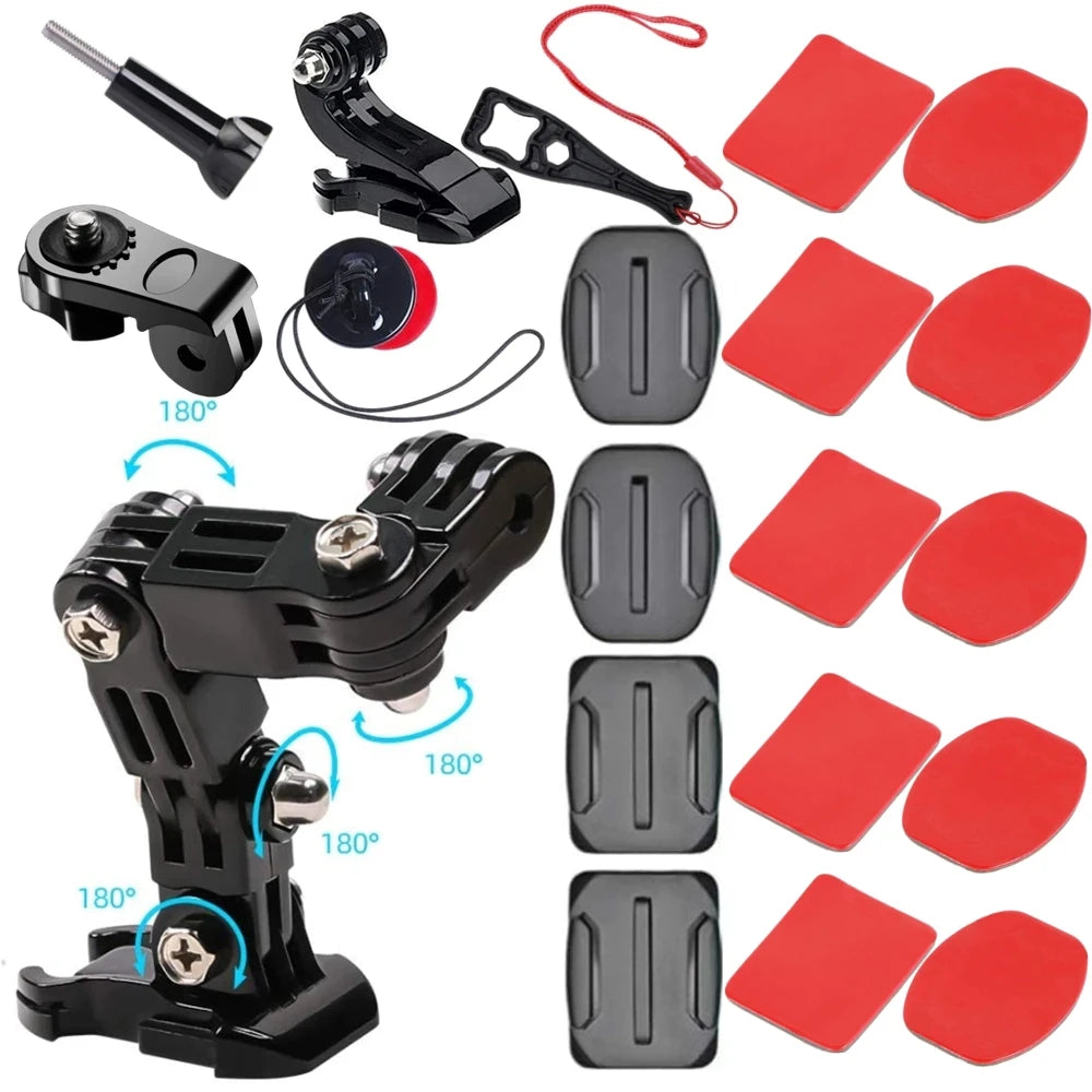Motorcycle Helmet Chin Mount Kit for GoPro & Action Cameras