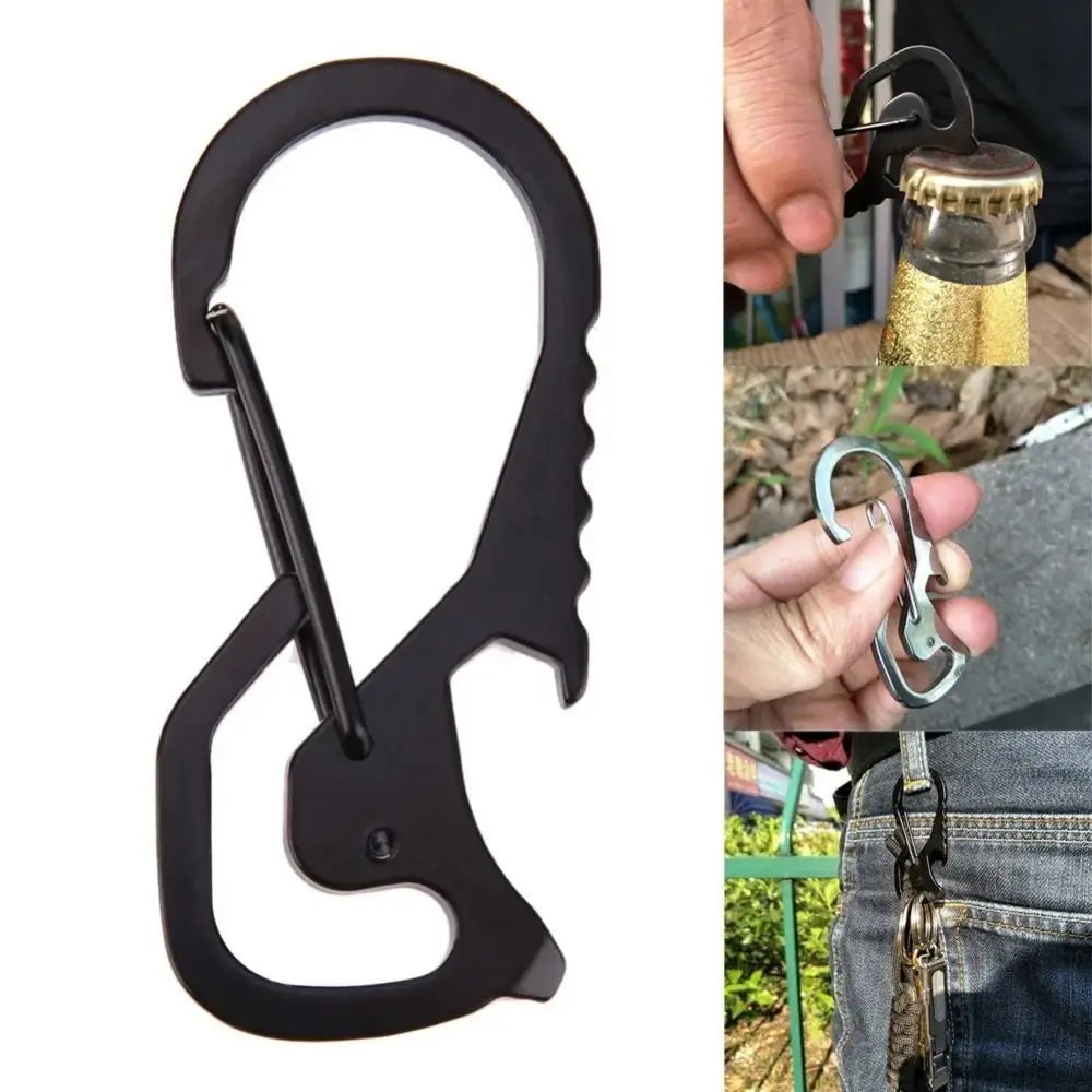 Bottle Opener Multifunctional Carabiner Multifunctional Hex Driver Outdoor Keychain Keychain Ring Stainless Steel Oasis Select