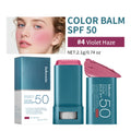 Color Balm SPF 50 Lip & Cheek Tint – 8 Shades Buildable Blush Lip & Cheek Tint Oasis Select 04 Violet Haze