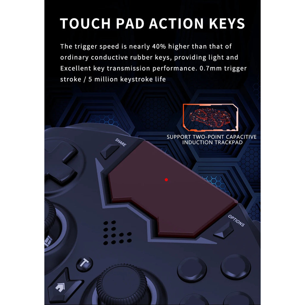 AyeBeau Wireless Gamepad for PS4, PS3, PC & Android | Bluetooth