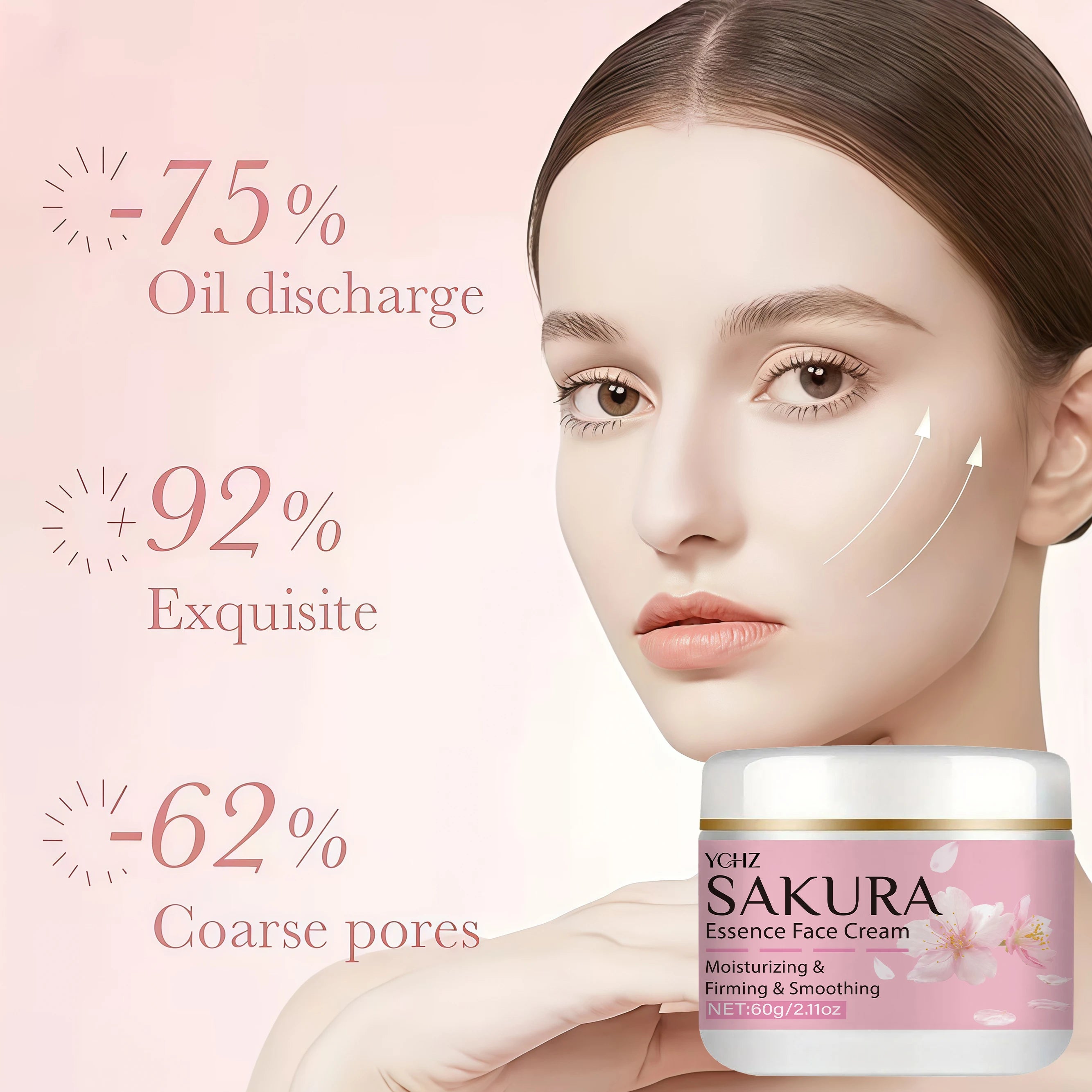 YCHZ Sakura Facial Cream – Moisturizing & Firming | 60g