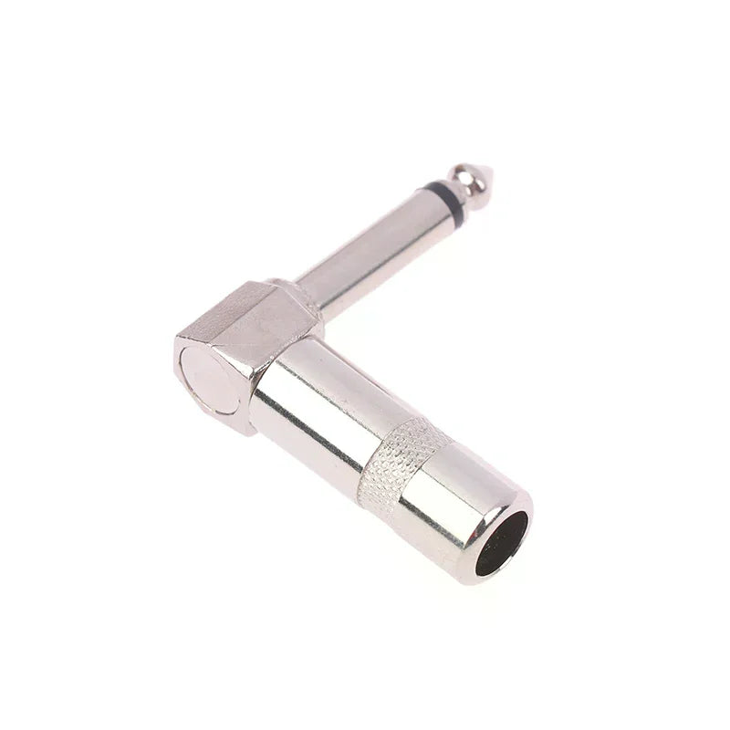 6.35mm Right Angle Mono Audio Jack | 90° Guitar Solder Plug