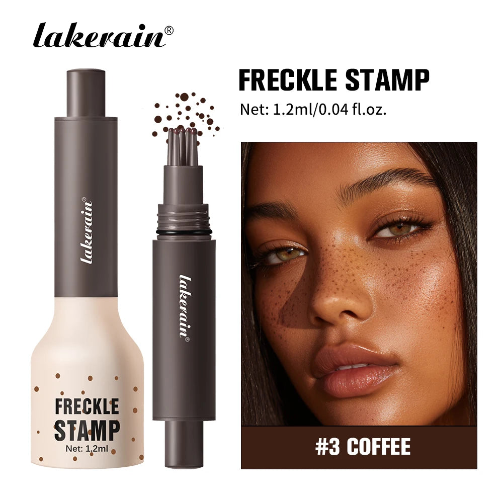 Waterproof Freckle Stamp Pen Liquid Air Cushion Five Point Head Natural Simulation Fake Spot Dot Makeup Tool Oasis Select 3Coffee