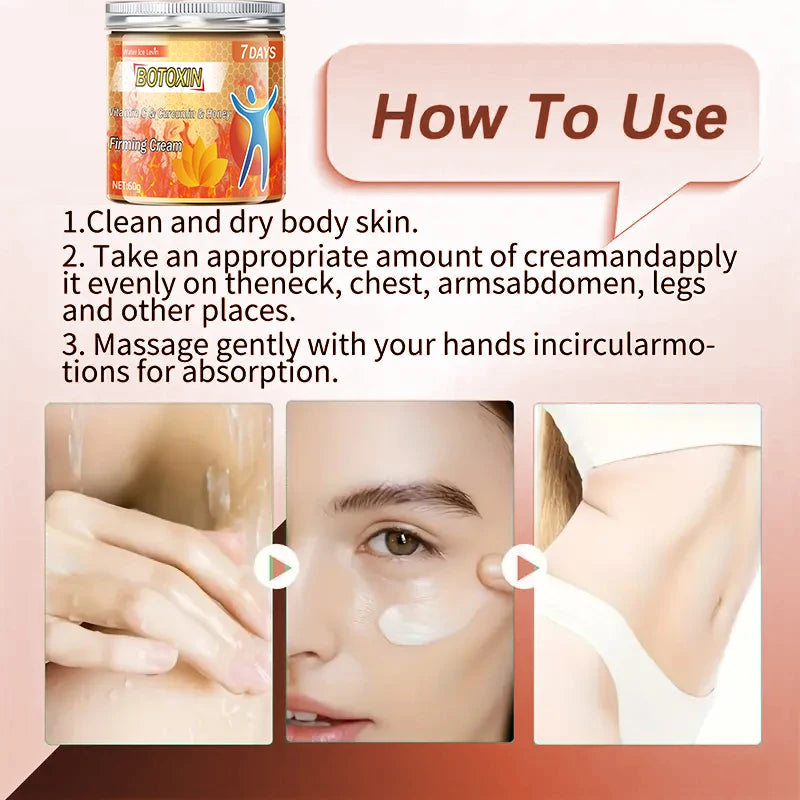 BTX Curcumin Lifting & Tightening Moisturizing Massage Cream Body Firming Cream Oasis Select
